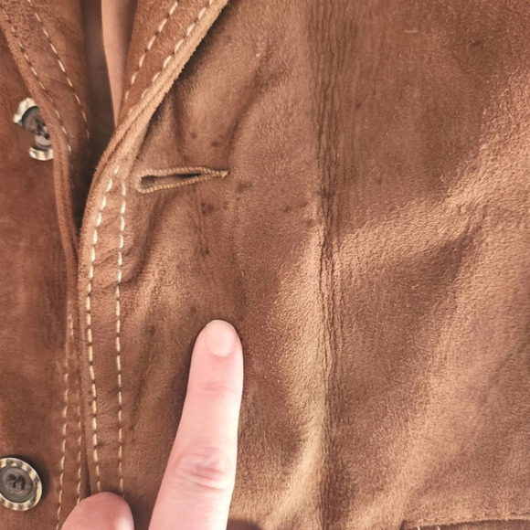 GUC Men's Gratis Sportswear 100% Leather Jacket, Size 44 - Picture 3 of 13